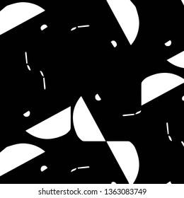 Simple black and white vector illustration. Abstract geometric background pattern