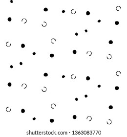 Simple black and white vector illustration. Abstract geometric background pattern