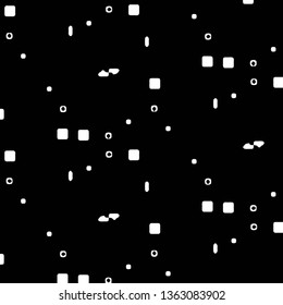 Simple black and white vector illustration. Abstract geometric background pattern