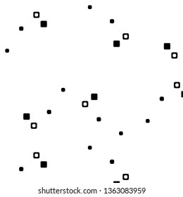 Simple black and white vector illustration. Abstract geometric background pattern