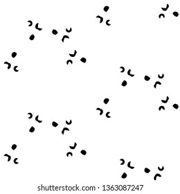 Simple black and white vector illustration. Abstract geometric background pattern