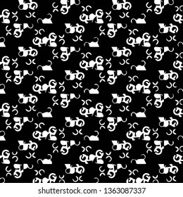 Simple black and white vector illustration. Abstract geometric background pattern