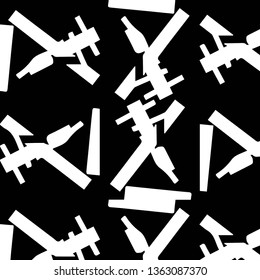 Simple black and white vector illustration. Abstract geometric background pattern