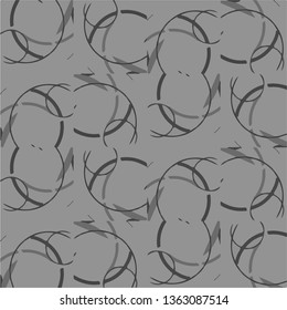 Simple black and white vector illustration. Abstract geometric background pattern