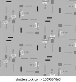 Simple black and white vector illustration. Abstract geometric background pattern