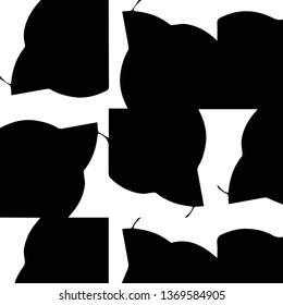 Simple black and white vector illustration. Abstract geometric background pattern