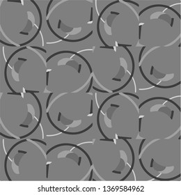 Simple black and white vector illustration. Abstract geometric background pattern