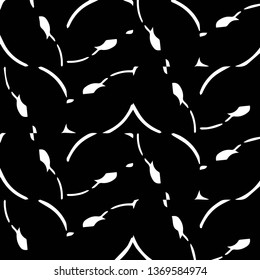 Simple black and white vector illustration. Abstract geometric background pattern
