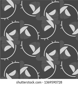 Simple black and white vector illustration. Abstract geometric background pattern