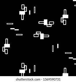 Simple black and white vector illustration. Abstract geometric background pattern