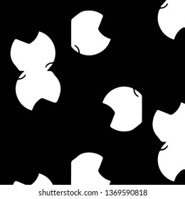 Simple black and white vector illustration. Abstract geometric background pattern