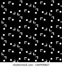 Simple black and white vector illustration. Abstract geometric background pattern