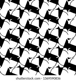 Simple black and white vector illustration. Abstract geometric background pattern