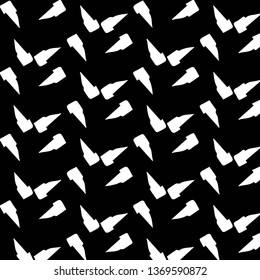 Simple black and white vector illustration. Abstract geometric background pattern