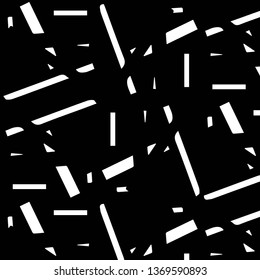 Simple black and white vector illustration. Abstract geometric background pattern
