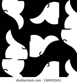 Simple black and white vector illustration. Abstract geometric background pattern