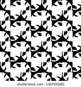 Simple black and white vector illustration. Abstract geometric background pattern