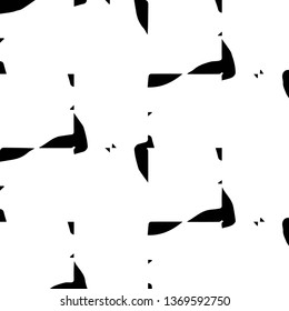 Simple black and white vector illustration. Abstract geometric background pattern