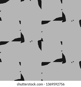 Simple black and white vector illustration. Abstract geometric background pattern