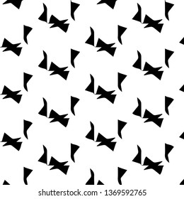 Simple black and white vector illustration. Abstract geometric background pattern