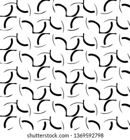 Simple black and white vector illustration. Abstract geometric background pattern