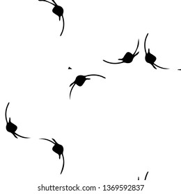 Simple black and white vector illustration. Abstract geometric background pattern