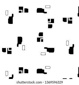 Simple black and white vector illustration. Abstract geometric background pattern