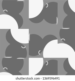 Simple black and white vector illustration. Abstract geometric background pattern