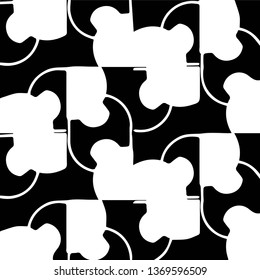 Simple black and white vector illustration. Abstract geometric background pattern