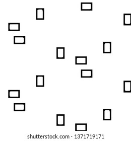 Simple black and white vector illustration. Abstract geometric background pattern