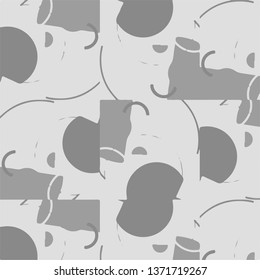 Simple black and white vector illustration. Abstract geometric background pattern