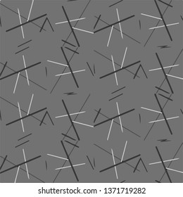 Simple black and white vector illustration. Abstract geometric background pattern