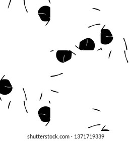 Simple black and white vector illustration. Abstract geometric background pattern