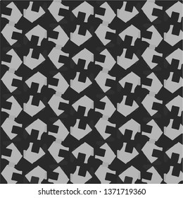 Simple black and white vector illustration. Abstract geometric background pattern