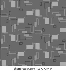 Simple black and white vector illustration. Abstract geometric background pattern