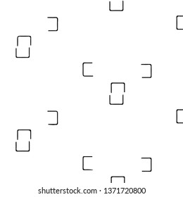 Simple black and white vector illustration. Abstract geometric background pattern