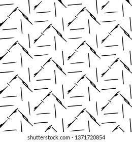 Simple black and white vector illustration. Abstract geometric background pattern