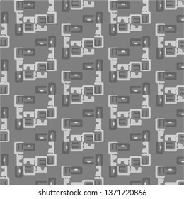 Simple black and white vector illustration. Abstract geometric background pattern