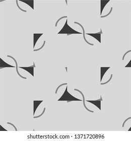 Simple black and white vector illustration. Abstract geometric background pattern