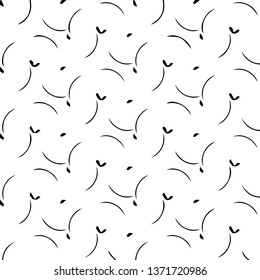 Simple black and white vector illustration. Abstract geometric background pattern
