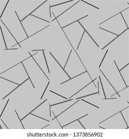 Simple black and white vector illustration. Abstract geometric background pattern