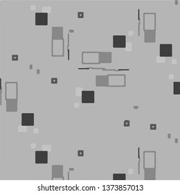 Simple black and white vector illustration. Abstract geometric background pattern