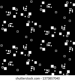 Simple black and white vector illustration. Abstract geometric background pattern