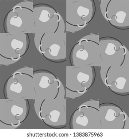 Simple black and white vector illustration. Abstract geometric background pattern