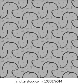 Simple black and white vector illustration. Abstract geometric background pattern