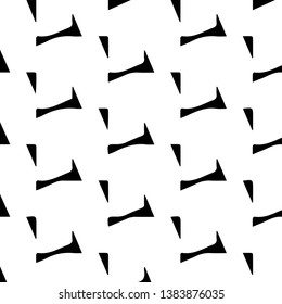Simple black and white vector illustration. Abstract geometric background pattern