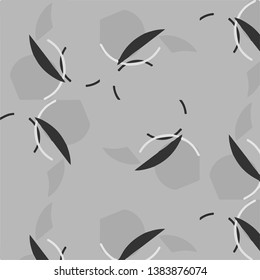 Simple black and white vector illustration. Abstract geometric background pattern