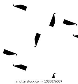 Simple black and white vector illustration. Abstract geometric background pattern