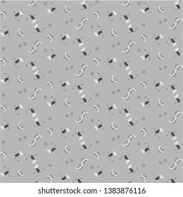 Simple black and white vector illustration. Abstract geometric background pattern