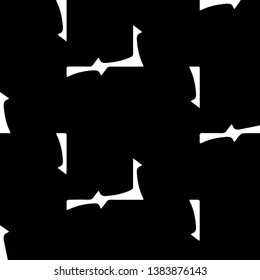 Simple black and white vector illustration. Abstract geometric background pattern